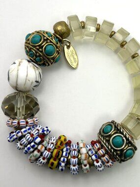 Boho Chunky Statement Bracelet Artisan Meredith Waterstraat